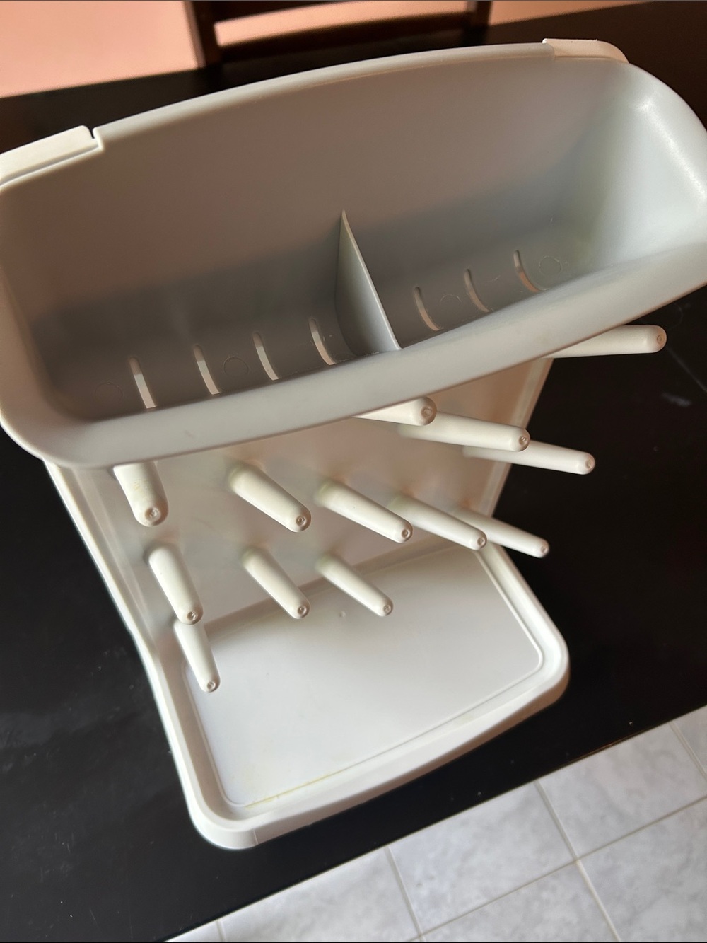 White Plastic Bottle Drying Rack - Picture 2 of 6